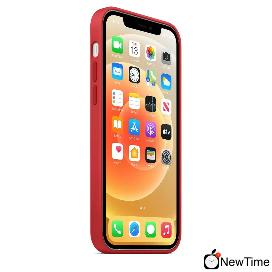 Чехол Apple iPhone 12 | 12 Pro Silicone Case with MagSafe Lux Copy - (PRODUCT)RED (MHL63)