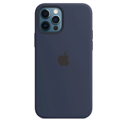 Чехол Apple iPhone 12 | 12 Pro Silicone Case with MagSafe - Deep Navy (MHL43)