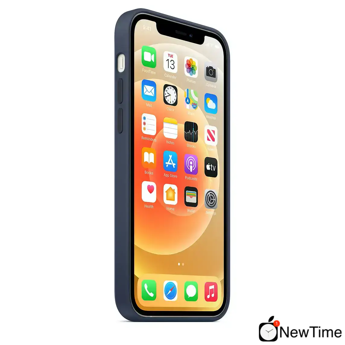 Чехол Apple iPhone 12 | 12 Pro Silicone Case with MagSafe Lux Copy - Deep Navy (MHL43)