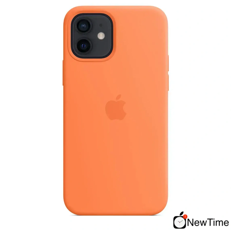 Чехол Apple iPhone 12 | 12 Pro Silicone Case with MagSafe Lux Copy - Kumquat (MHKY3)