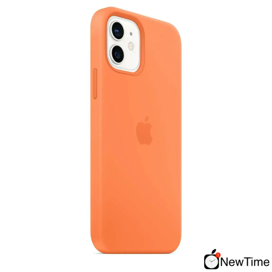Чехол Apple iPhone 12 | 12 Pro Silicone Case with MagSafe Lux Copy - Kumquat (MHKY3)
