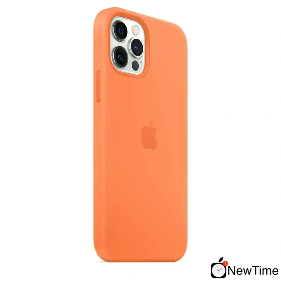 Чехол Apple iPhone 12 | 12 Pro Silicone Case with MagSafe Lux Copy - Kumquat (MHKY3)