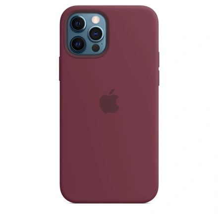 Чехол Apple iPhone 12 | 12 Pro Silicone Case with MagSafe Lux Copy - Plum (MHL23)