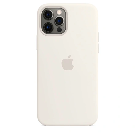 Чехол Apple iPhone 12 | 12 Pro Silicone Case with MagSafe - White (MHL53)
