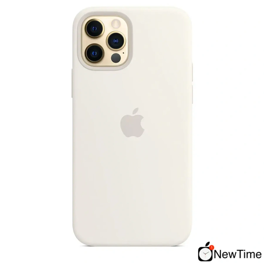 Чехол Apple iPhone 12 | 12 Pro Silicone Case with MagSafe Lux Copy - White (MHL53)