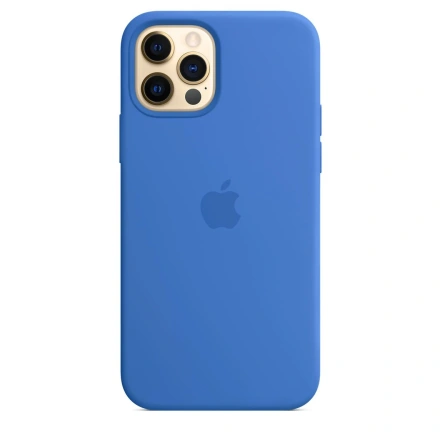 Чохол Apple iPhone 12 | 12 Pro Silicone Case Lux Copy - Capri Blue (MJYY3)