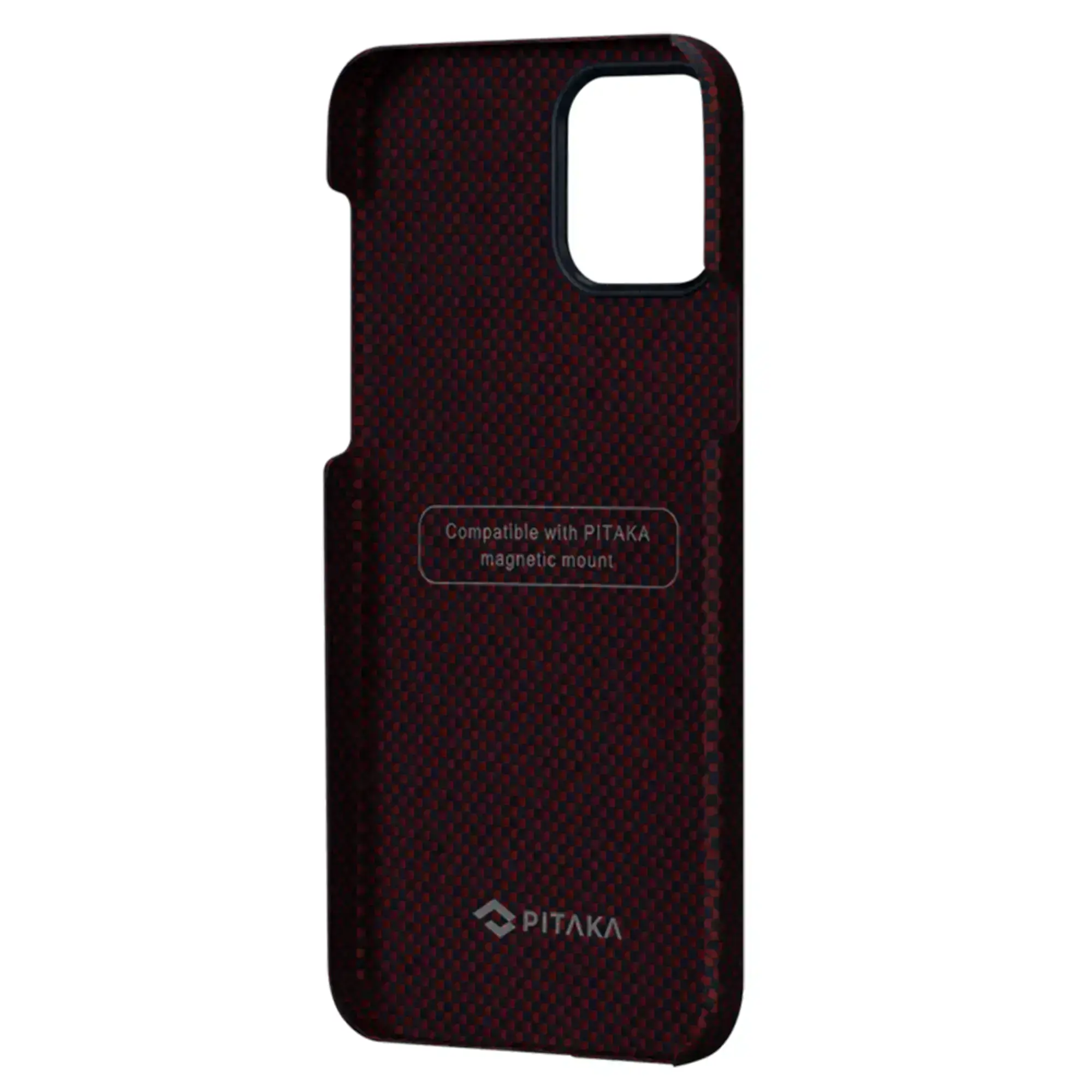 Чохол Pitaka MagEZ Case Plain Black/Red for iPhone 12 mini (KI1204)