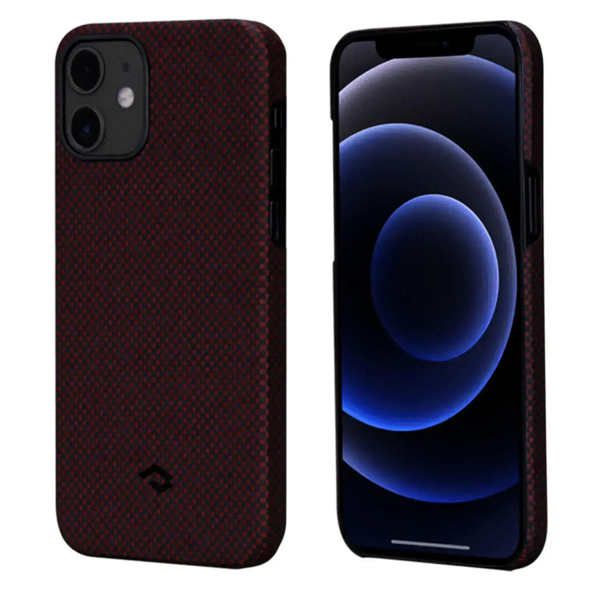 Чохол Pitaka MagEZ Case Plain Black/Red for iPhone 12 mini (KI1204)