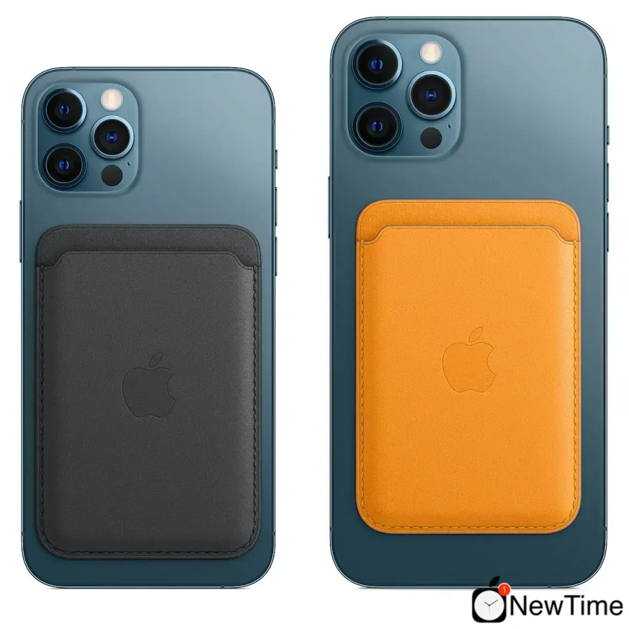 iPhone Leather Wallet with MagSafe Lux Copy - Baltic Blue