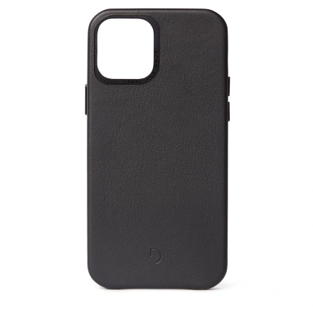 Чехол DECODED Leather Back Cover for iPhone 12 mini - Black (D20IPO54BC2BK)