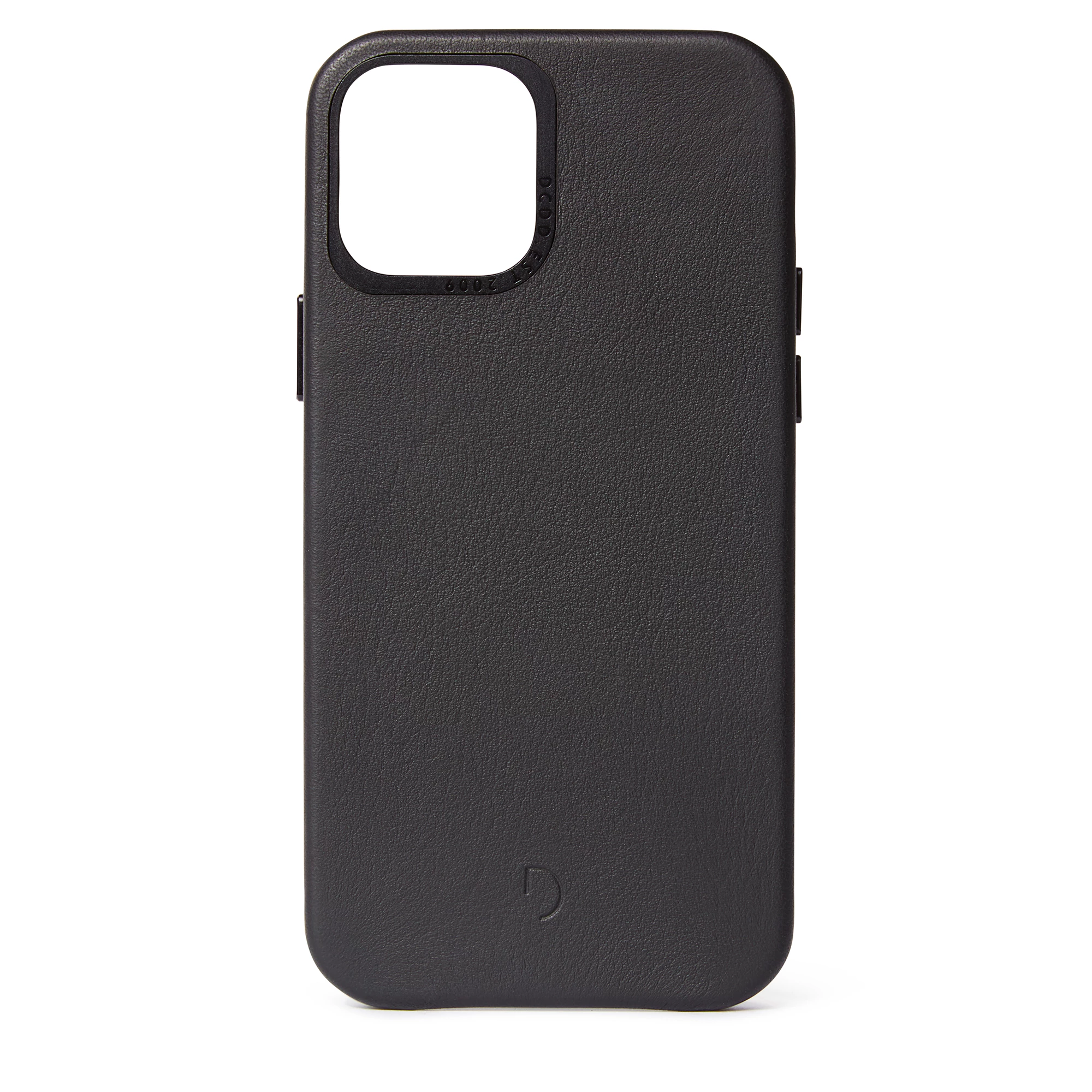 DECODED Leather Back Cover for iPhone 12 Pro - Black (D20IPO61BC2BK)