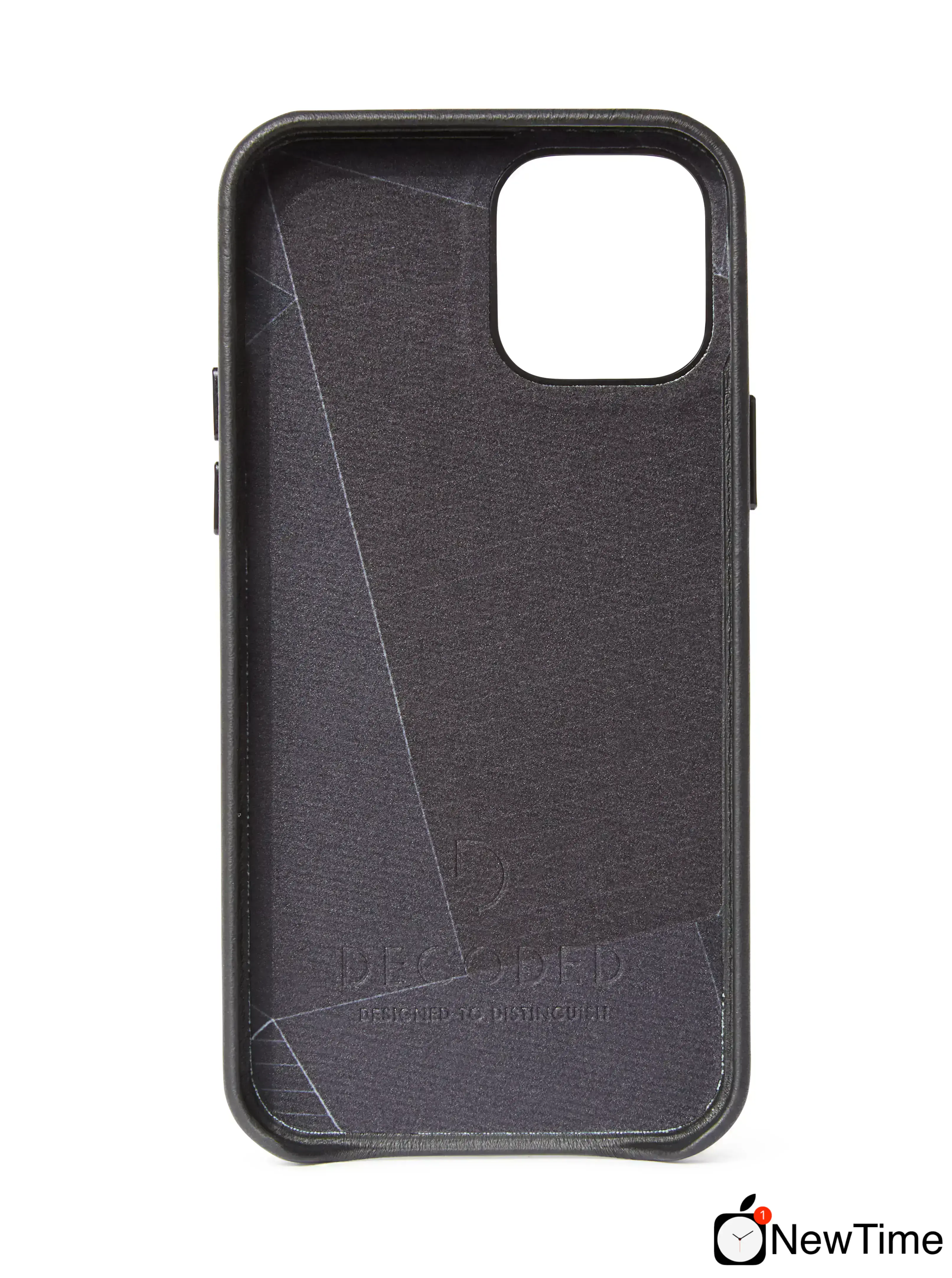 Чохол DECODED Leather Back Cover for iPhone 12 Pro - Black (D20IPO61BC2BK)