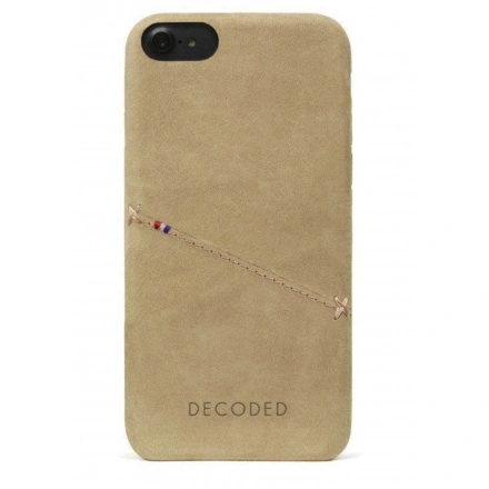 Чехол DECODED Leather Back Cover Card Case Sahara for iPhone SE 2020 / iPhone 8/7/6s/6 (D6IPO7BC3SA)