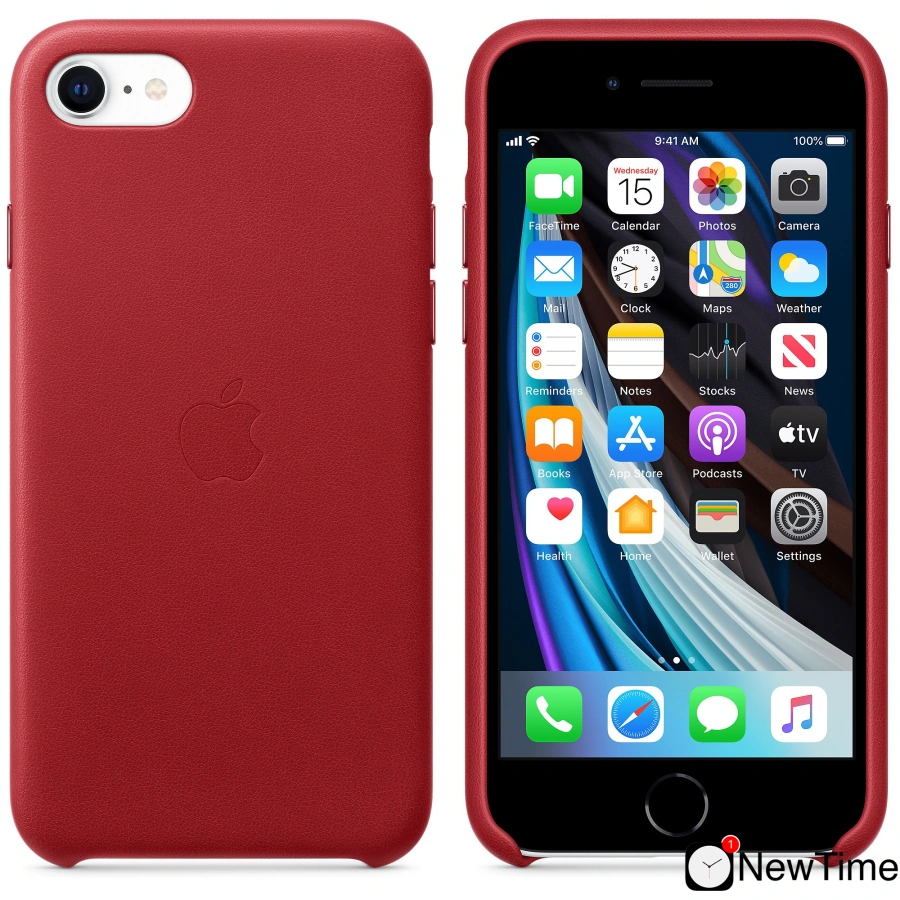 Чехол Apple iPhone SE Leather Case - (PRODUCT)RED (MXYL2)