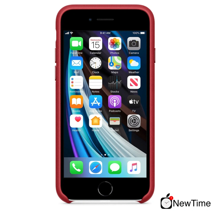 Чехол Apple iPhone SE Leather Case - (PRODUCT)RED (MXYL2)