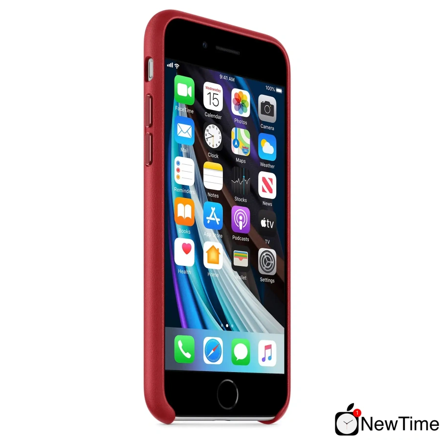 Чехол Apple iPhone SE Leather Case - (PRODUCT)RED (MXYL2)