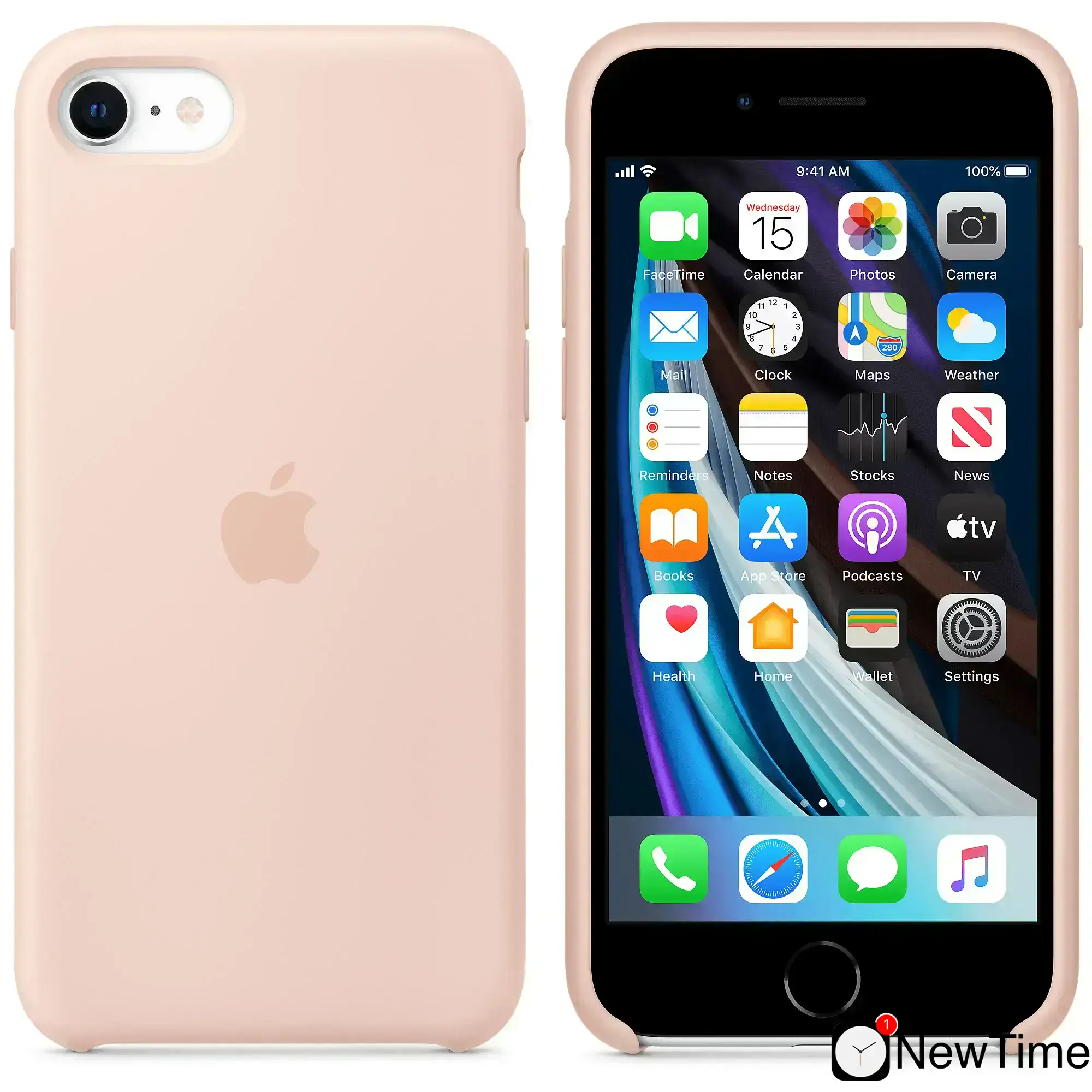 Чохол Apple iPhone SE Silicone Case - Pink Sand (MXYK2)