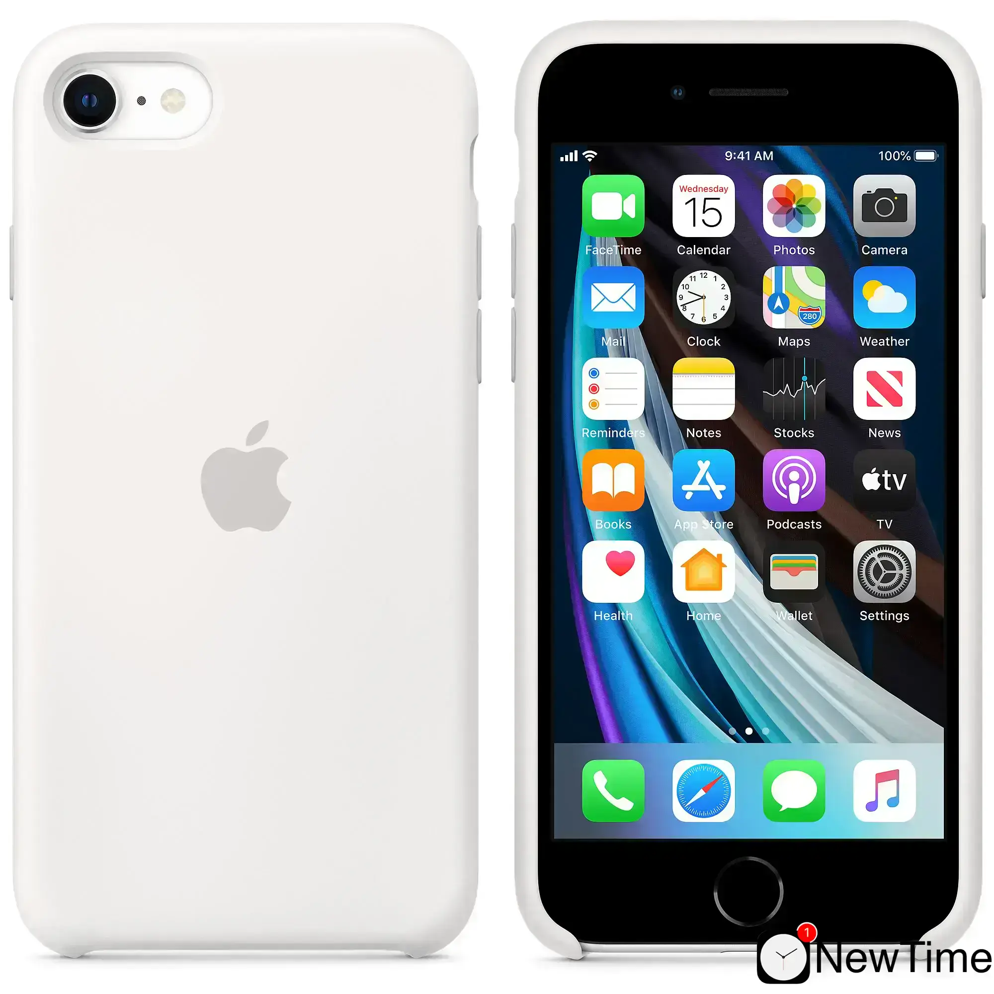 Чохол Apple iPhone SE Silicone Case - White (MXYJ2)