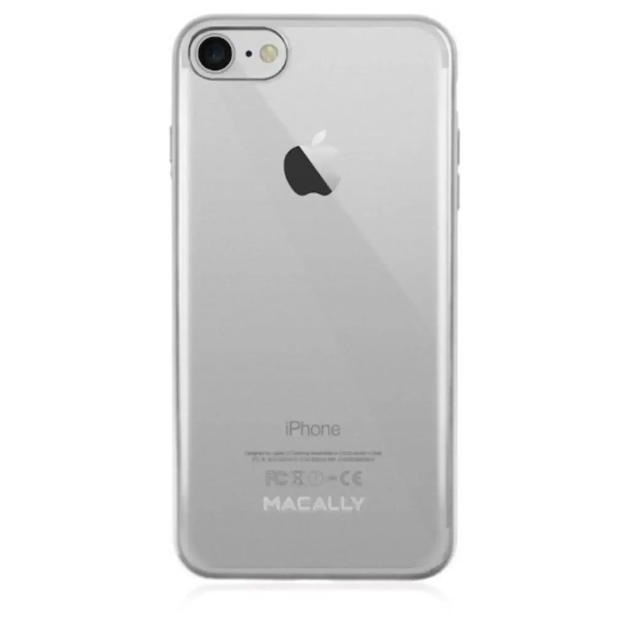 Чехол-накладка Macally for iPhone SE 2020 / iPhone 8/7 Silver (LUXRP7M-S)
