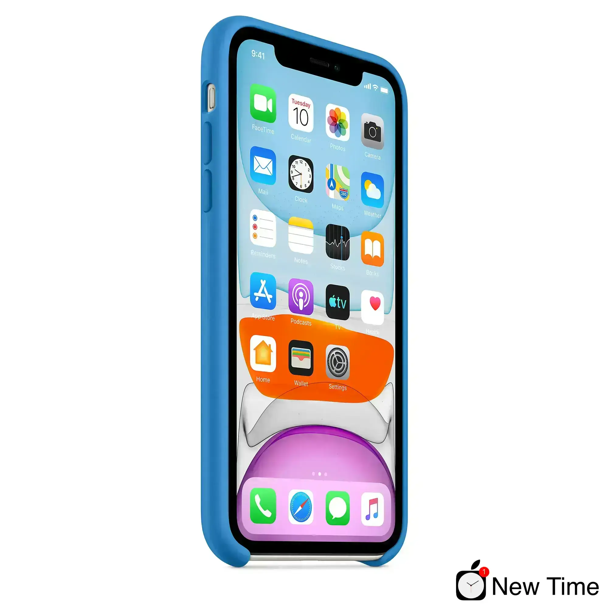 Чехол Apple iPhone 11 Silicone Case - Surf Blue (MXYY2)
