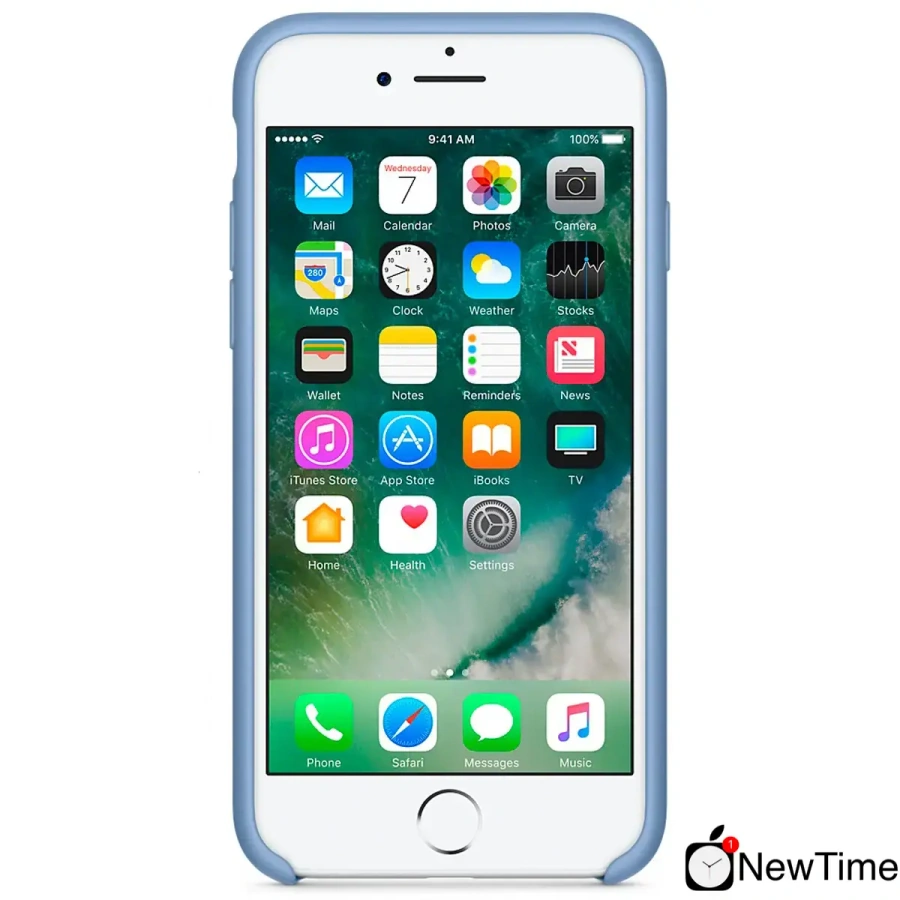 Чехол Apple iPhone 7/8/SE-2 Silicone Case - Azure (MQ0J2)