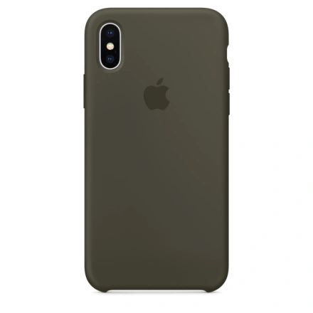 Чохол Apple iPhone X Silicone Case - Dark Olive (MR522)