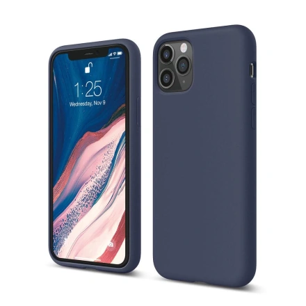 Apple iPhone 11 Pro Max Silicone Case Full Cover - Midnight Blue
