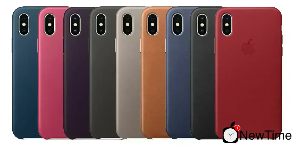 Чохол Apple iPhone X Leather Case - Midnight Blue (MQTC2)