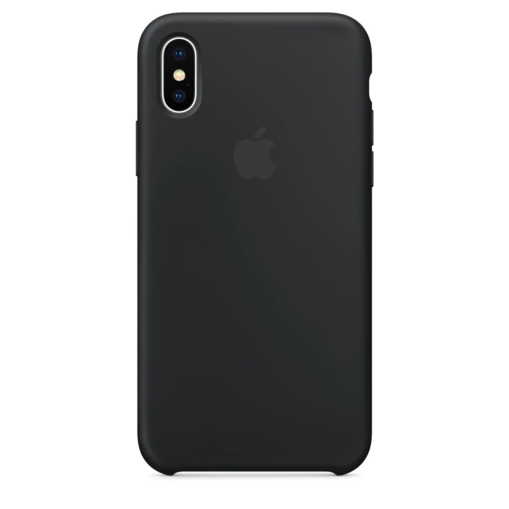 Чехол Apple iPhone X/XS Silicone Case LUX COPY - Black (MRW72)