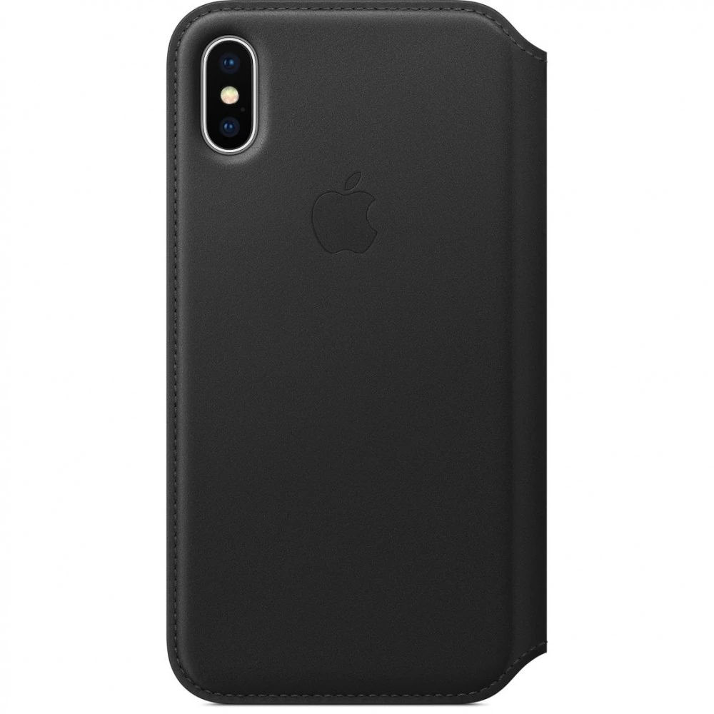 Apple iPhone XS Leather Folio - Black (MRWW2)