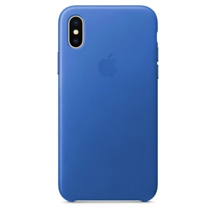 Чохол Apple iPhone X Leather Case - Electric Blue (MRGG2)