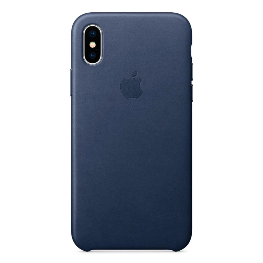 Apple iPhone XS Leather Case - Midnight Blue (MRWN2)