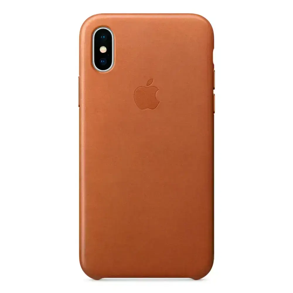 Чехол Apple iPhone XS Max Leather Case - Saddle Brown (MRWV2)