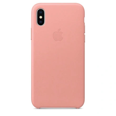 Чохол Apple iPhone X Leather Case - Soft Pink (MRGH2)