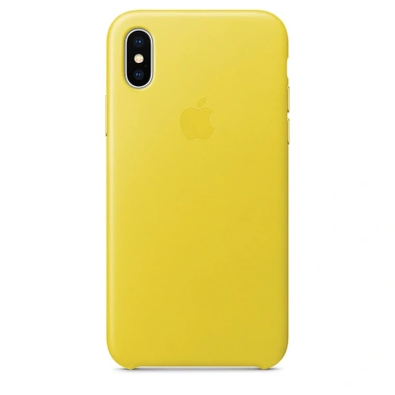 Чохол Apple iPhone X Leather Case - Spring Yellow (MRGJ2)