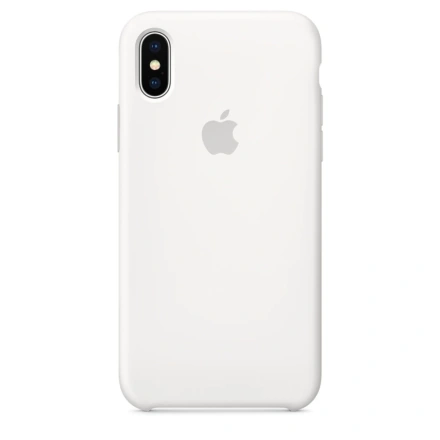 Чехол Apple iPhone XS Silicone Case - White (MRW82)