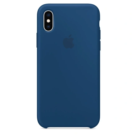 Чехол Apple iPhone X/XS Silicone Case LUX COPY - Blue Horizon (MTF92)