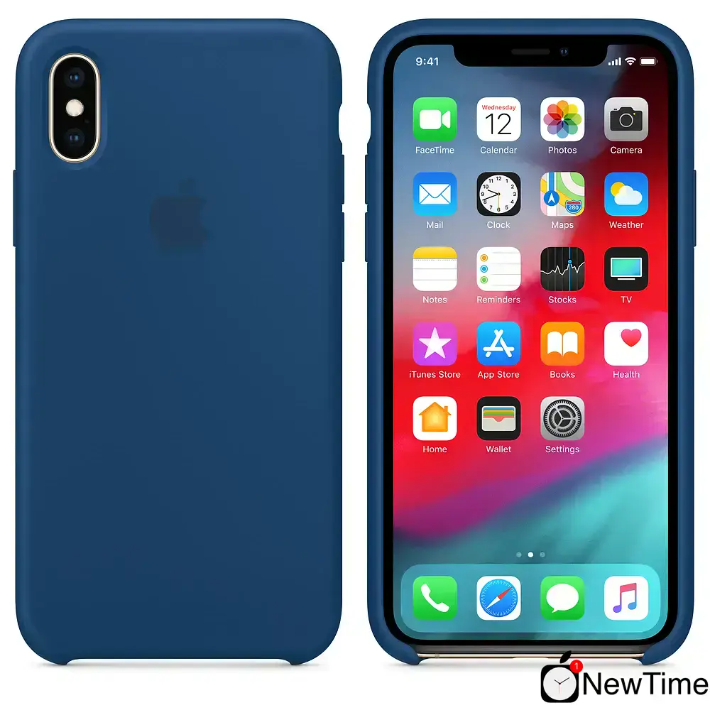 Чехол Apple iPhone XS Silicone Case - Blue Horizon (MTF92)