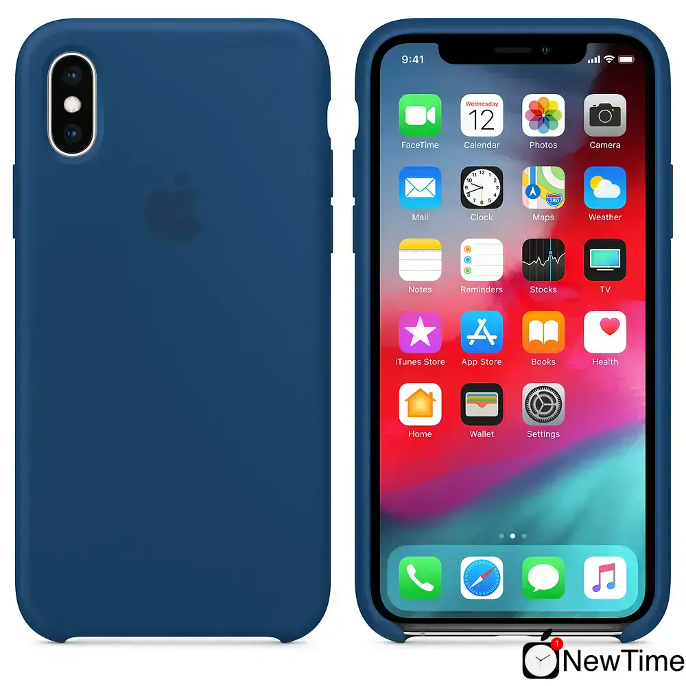 Чехол Apple iPhone XS Silicone Case - Blue Horizon (MTF92)