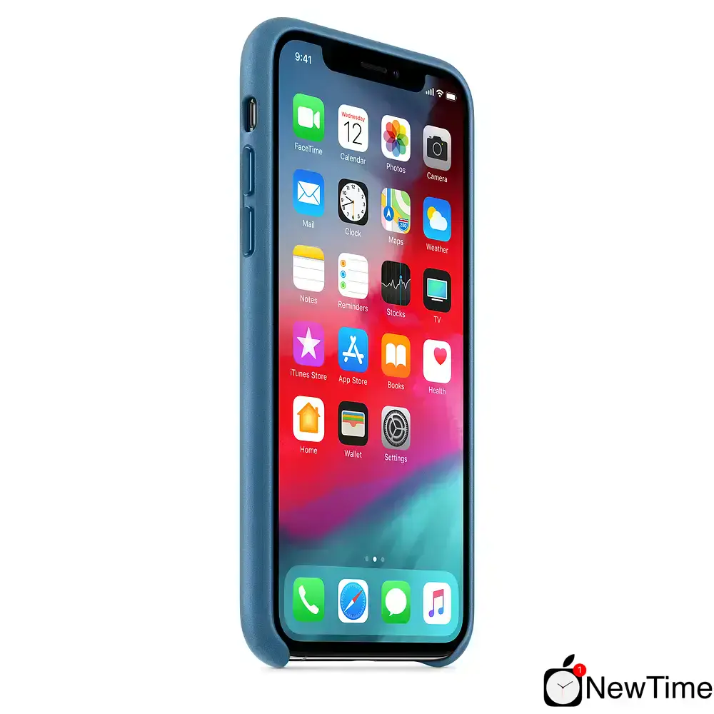 Чохол Apple iPhone XS Leather Case - Cape Cod Blue (MTET2)