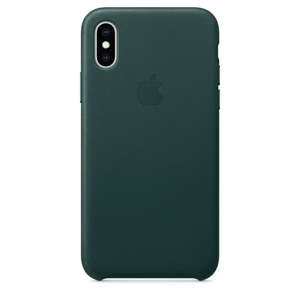 Чехол Apple iPhone XS Max Leather Case - Forest Green (MTEV2)
