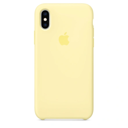 Чехол Apple iPhone XS Silicone Case - Mellow Yellow (MUJV2)