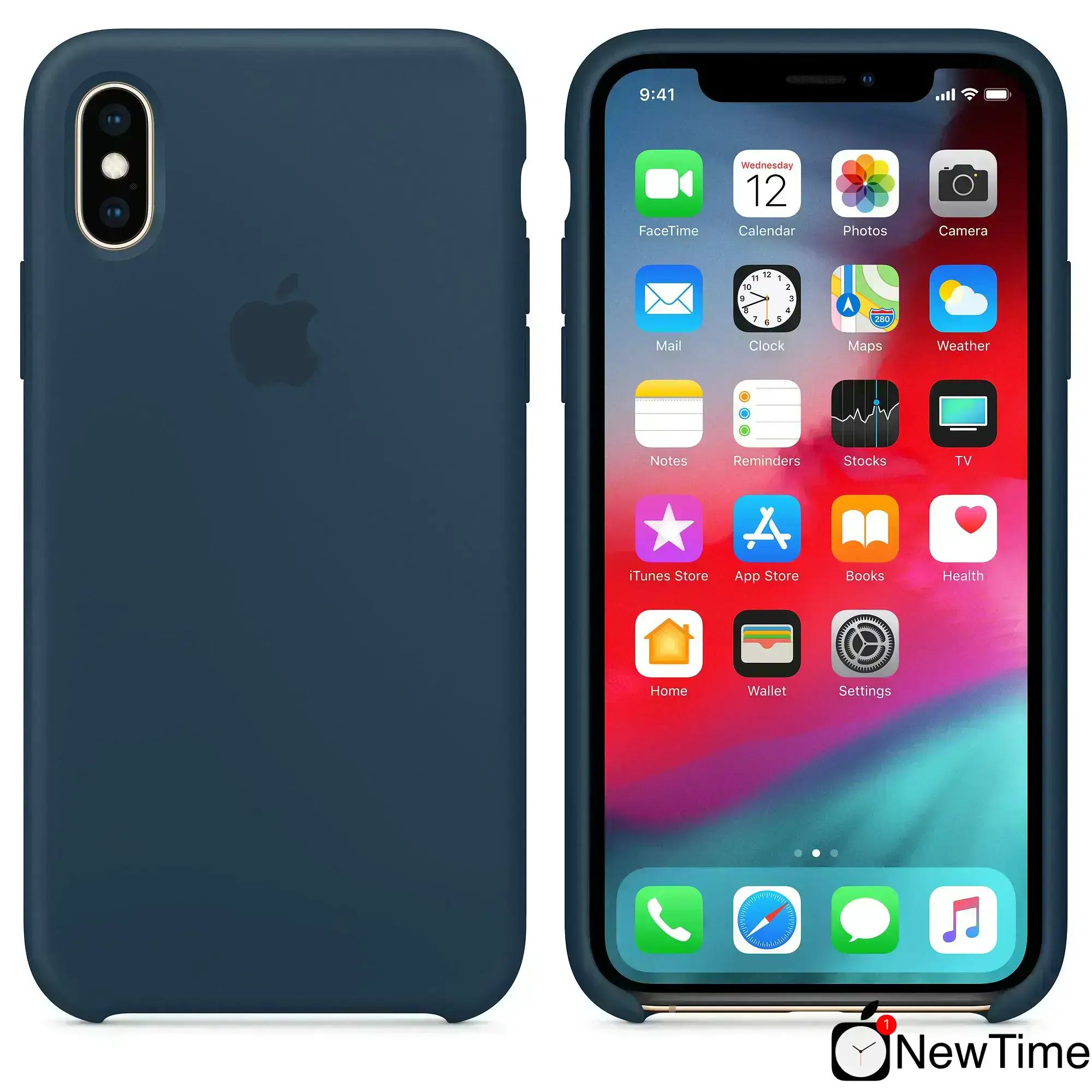 Чехол Apple iPhone XS Silicone Case - Pacific Green (MUJU2)