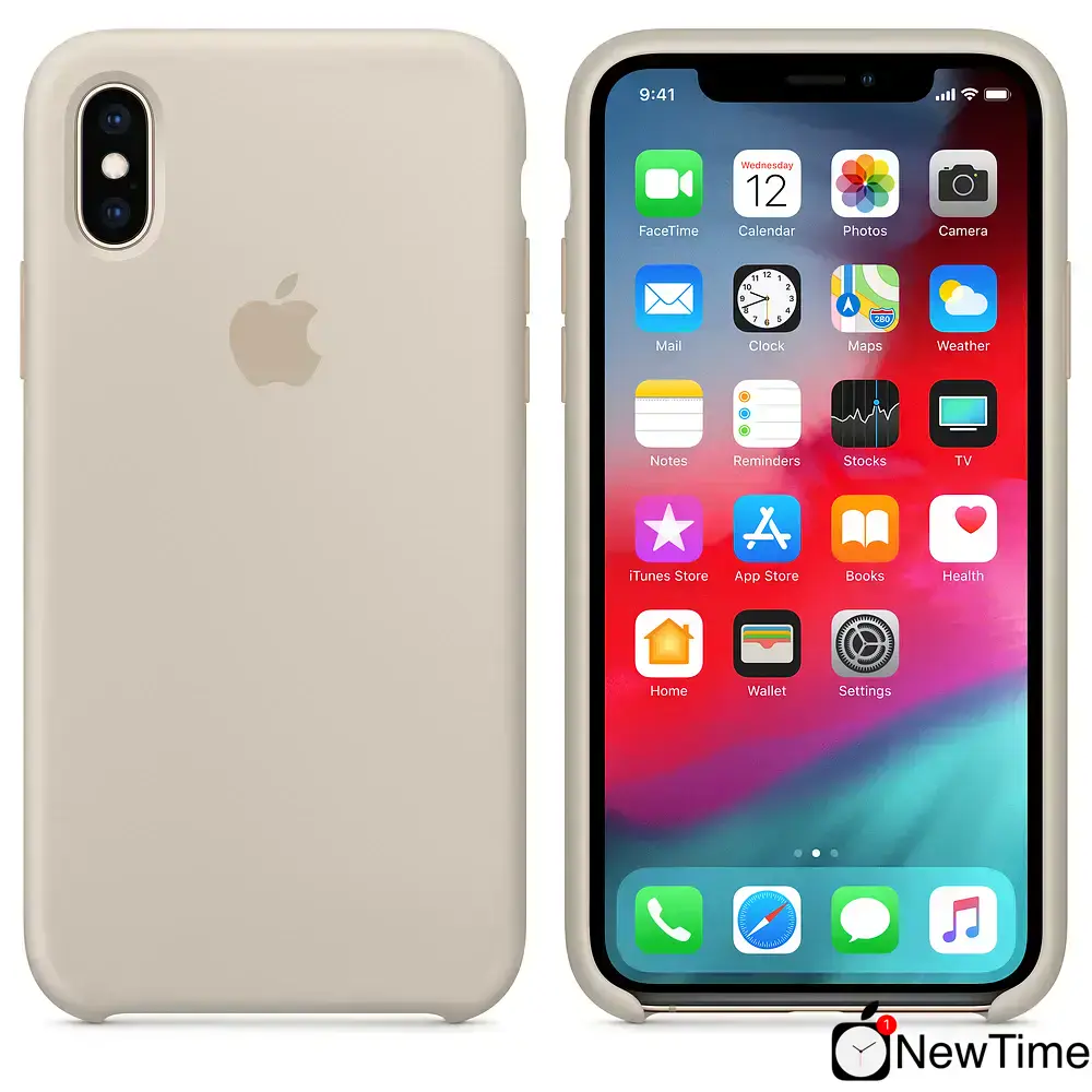 Чехол Apple iPhone XS Max Silicone Case - Stone (MRWJ2)