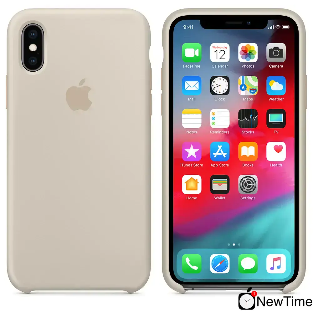 Чехол Apple iPhone XS Max Silicone Case - Stone (MRWJ2)