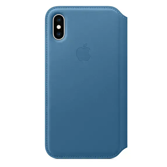 Чохол Apple iPhone XS Leather Folio - Cape Cod Blue (MRX02)