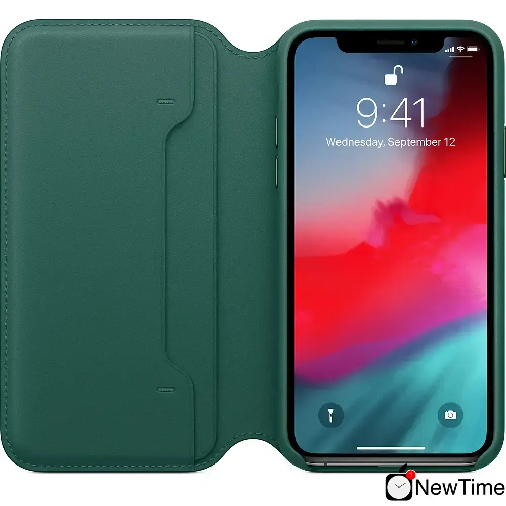 Чохол Apple iPhone XS Max Leather Folio - Forest Green (MRX42)