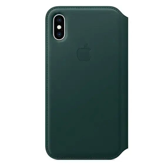 Чехол Apple iPhone XS Max Leather Folio - Forest Green (MRX42)