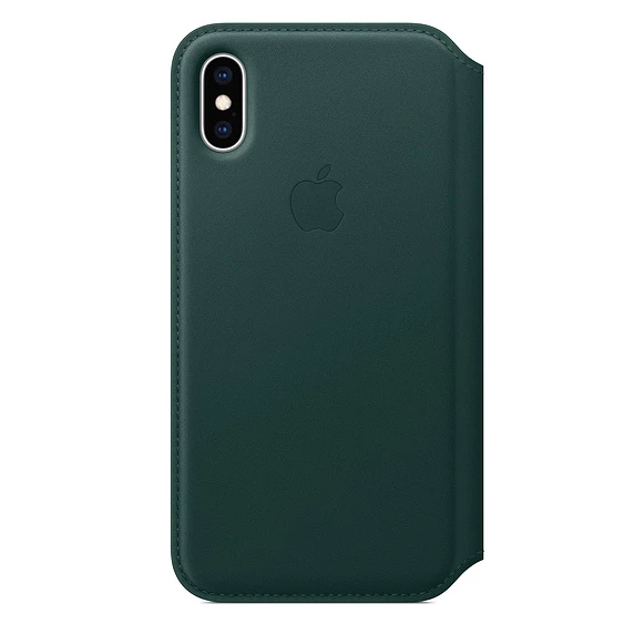Apple iPhone XS Leather Folio - Forest Green (MRWY2)