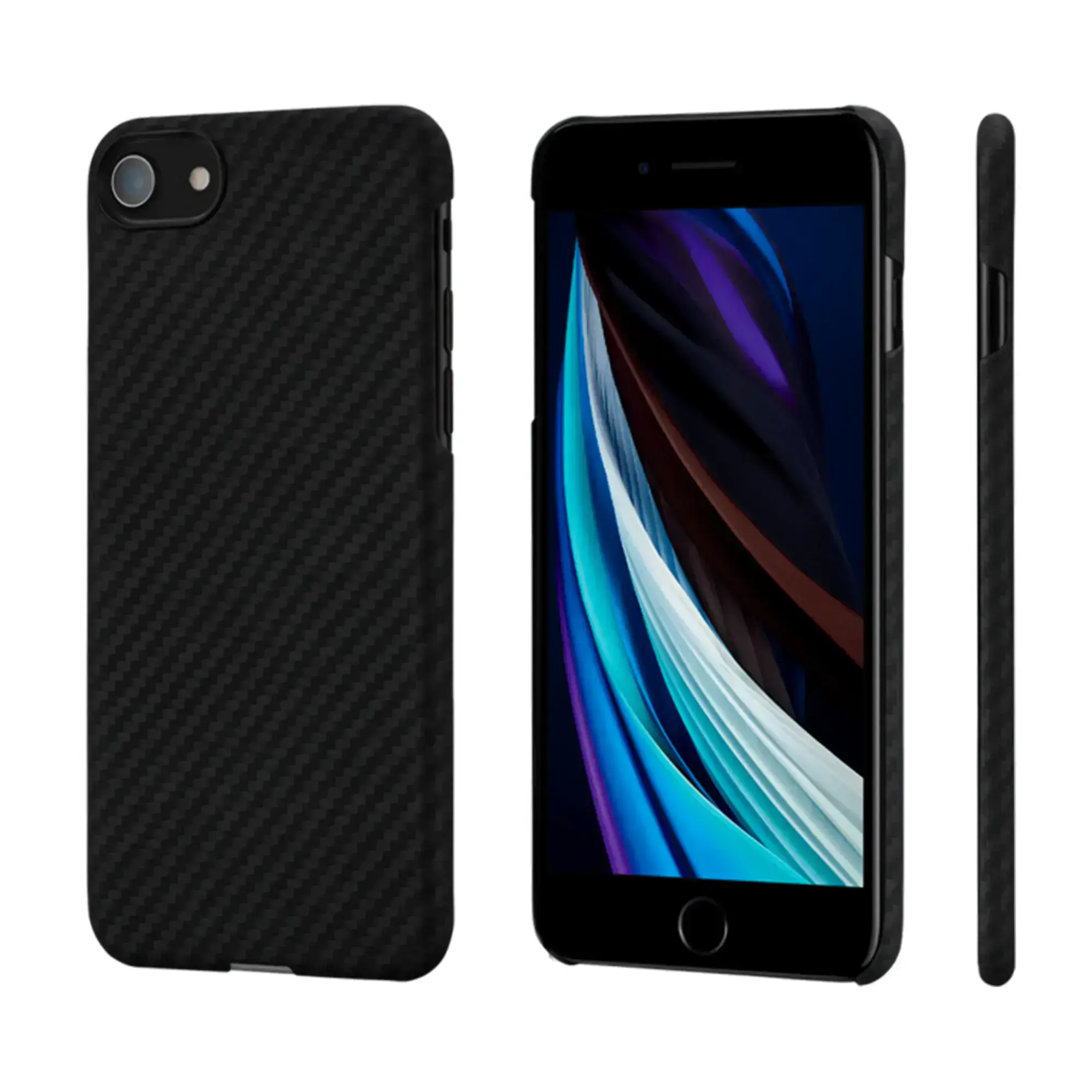 Чехол Pitaka MagEZ Case Black/Grey for iPhone SE/8/7 (KI1101SE)